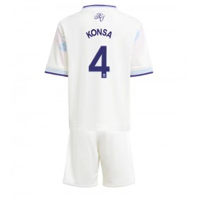 Dětské fotbalový komplet Aston Villa Ezri Konsa #4 Tretí košile 2025-26 Krátkým Rukávem